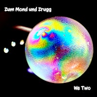 a colorful ball with the words'zum mond und zugg' written on it